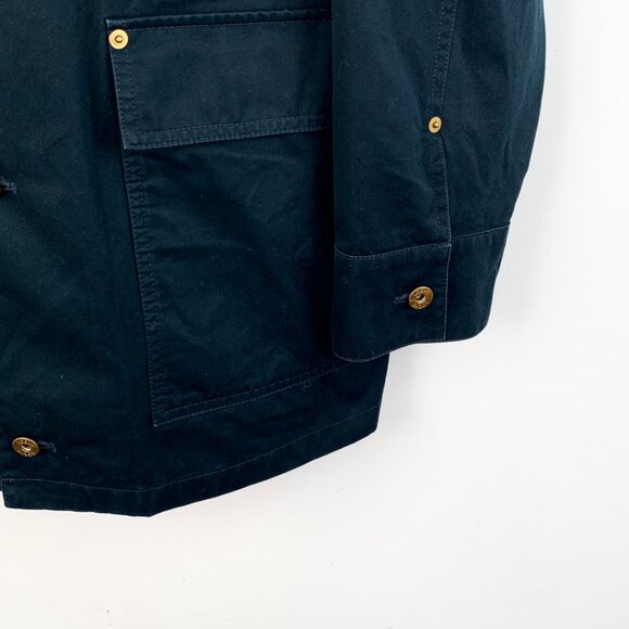 Loewe Dark green cotton hooded single-breasted long-sleeve jacket - Picture 4 of 7